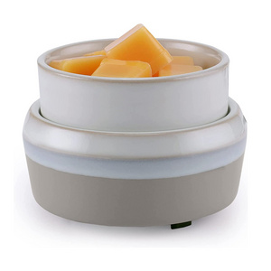 Ceramic Candle Warmer 2 in 1 Candle and Fragrance Warmer Wax Melts and Tarts Air Freshener for Scented Candle Wax Burner Gift