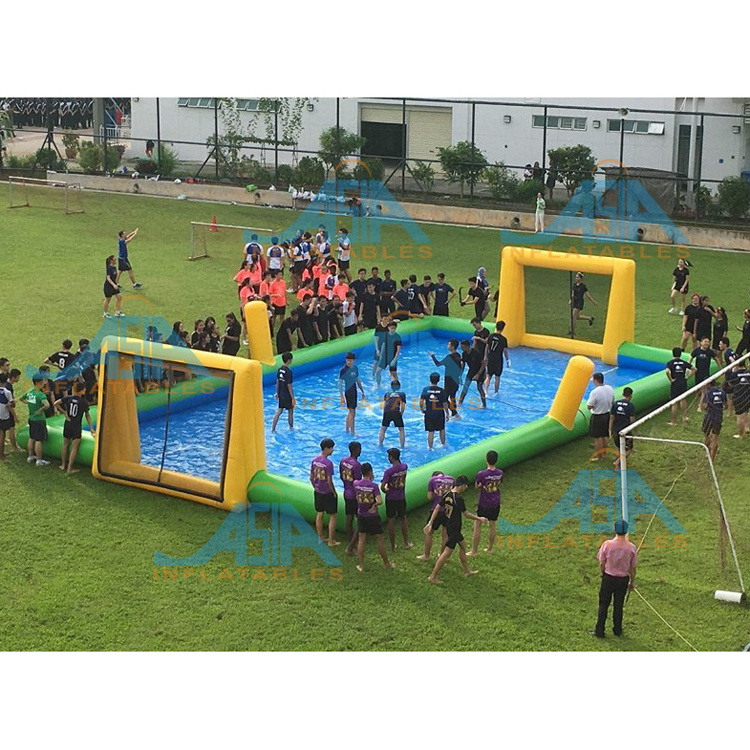 Factory Customized Inflatable Football Playground, Inflatable Soccer Field, Inflatable Soap Football Field