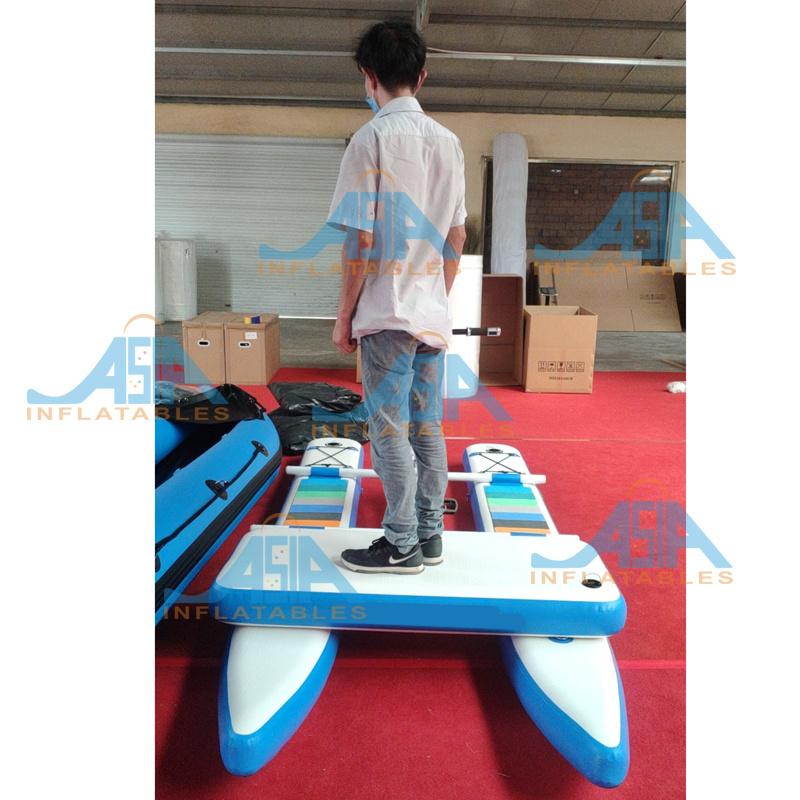 Hot sale  Inflatable Water Pedal Bike Boat For Water Sports Inflatable Floating Pedal Bicycle Aqua Bike Sea Water Bike