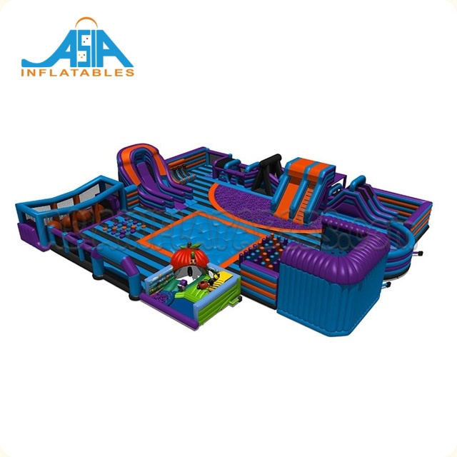 Popular big inflatable trampoline theme parks inflatable playground for sale