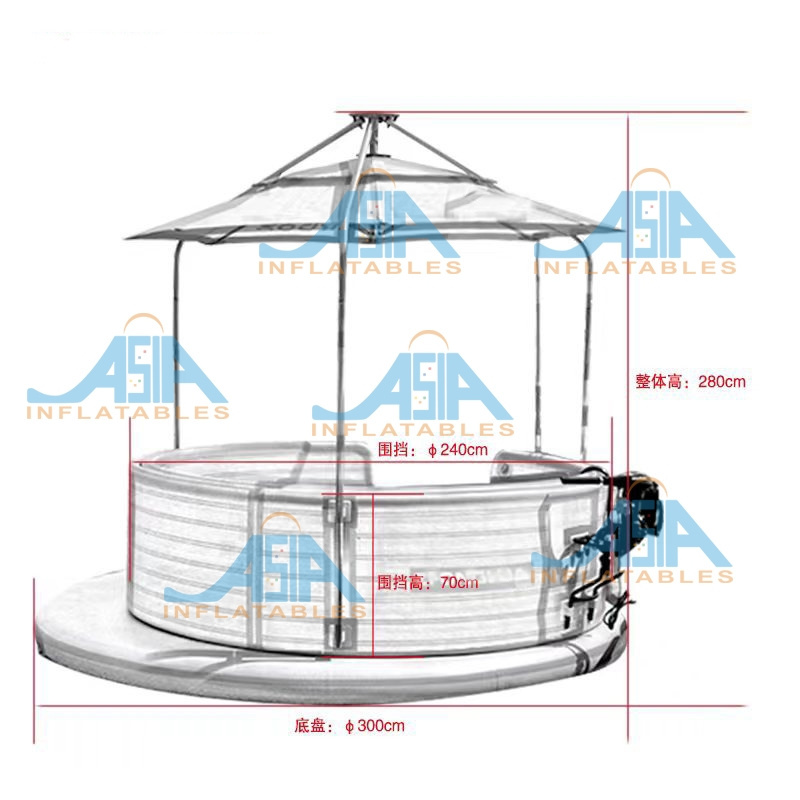 DWF Drop Stitch Water Floating Platform Magic Donut Boat Inflatable Motor Boat