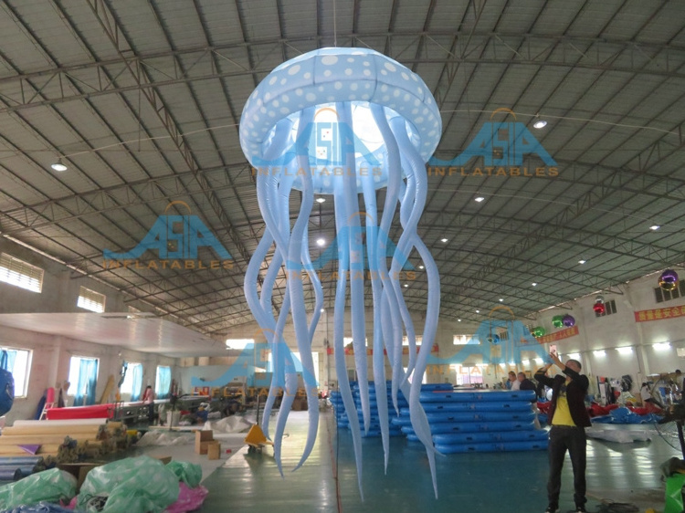 Advertising Inflatable Led Lighting Jellyfish Hanging Colorful Air Jellyfish Balloon