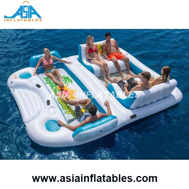 Inflatable Island Raft for Kids and Adults Sea Lake Swimming Pool Inflatable Floats Air Lounger