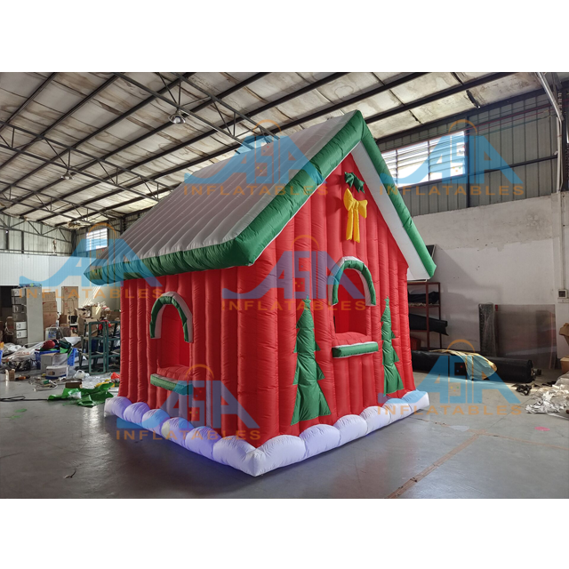 Christmas Decoration Inflatable Santa Grotto Inflatable Gingerbread House Inflatable Santa House