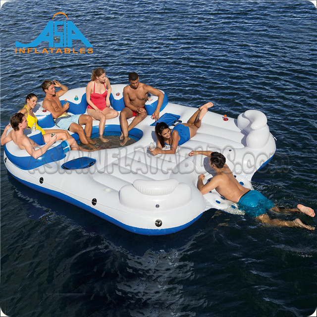 Factory Price Inflatable Floating Water Tower Island For Inflatable Sport Games