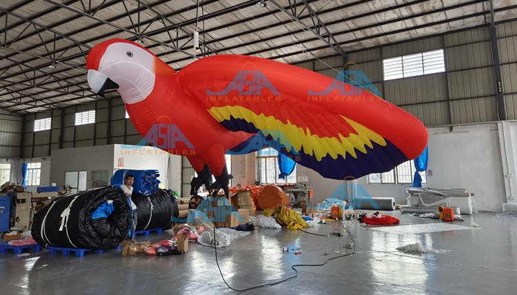 Event hanging Colorful giant inflatable animal /inflatable bird model/ inflatable parrot for advertising