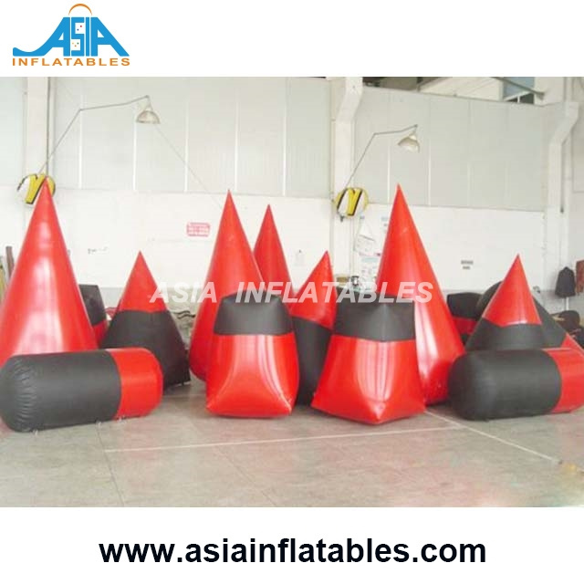 7-10 Men 44 pcs inflatable paintball bunker field X inflatable paintball