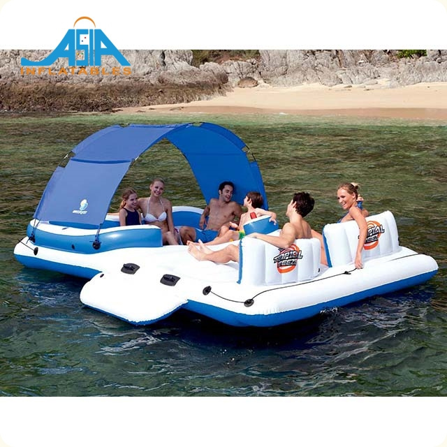 Inflatable Island Raft for Kids and Adults Sea Lake Swimming Pool Inflatable Floats Air Lounger