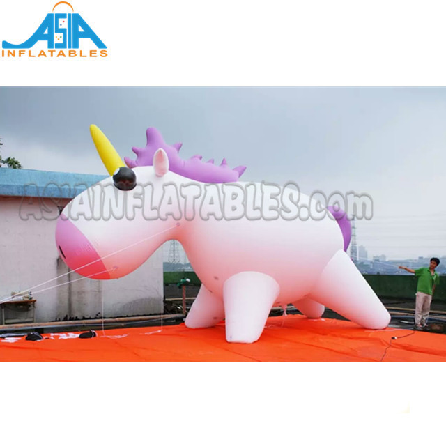 Giant Advertising  Inflatable Flying Horse Jumping Unicorn Model Dinosaur For Exhibition