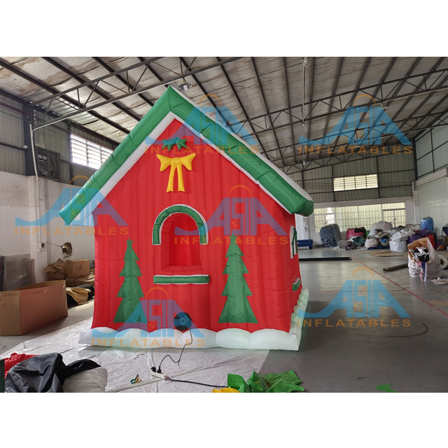 Christmas Decoration Inflatable Santa Grotto Inflatable Gingerbread House Inflatable Santa House