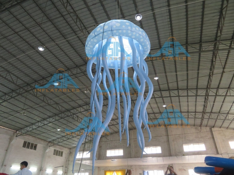 Advertising Inflatable Led Lighting Jellyfish Hanging Colorful Air Jellyfish Balloon