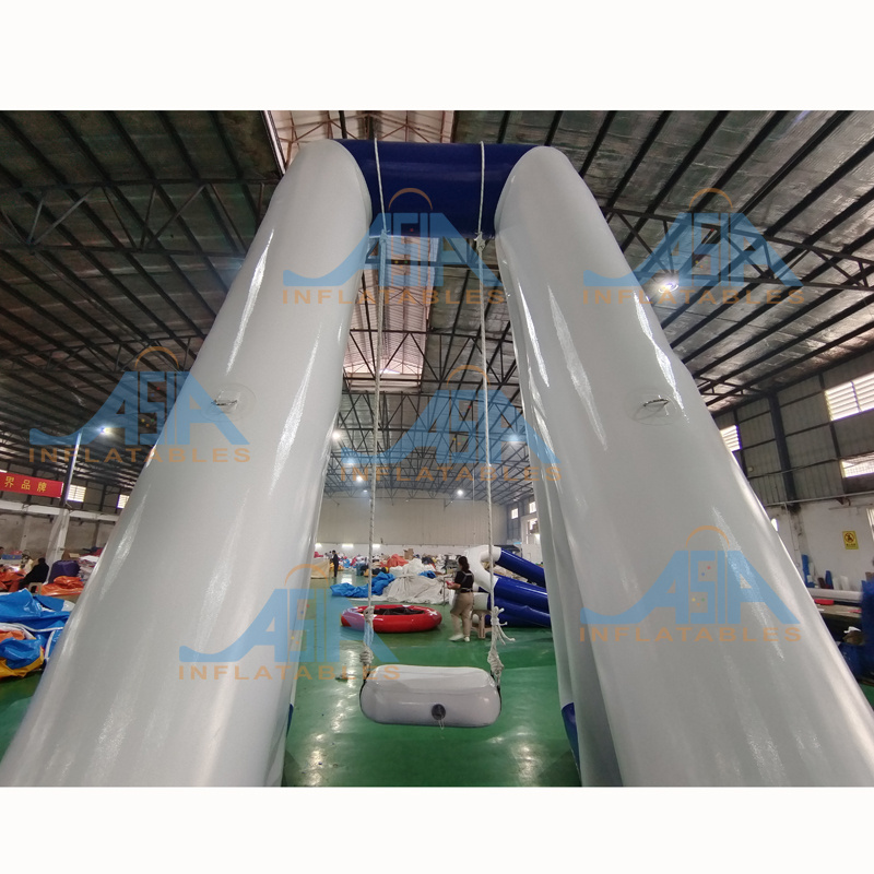 Large Inflatable water park games floating Skyrocket Catapult for adults/ Inflatable water toy Catapult Swing