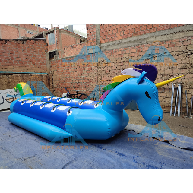 Adults inflatable dragon towable boat 12 seats double tube dragon boat best quality aquatic sports water dragging boat