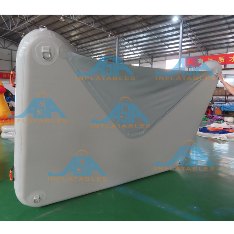 Drop Stitch Floating Inflatable Jet Ski Dock Water Pontoon Floating Dock Platform, inflatable V Shape pontoons For Boat packing