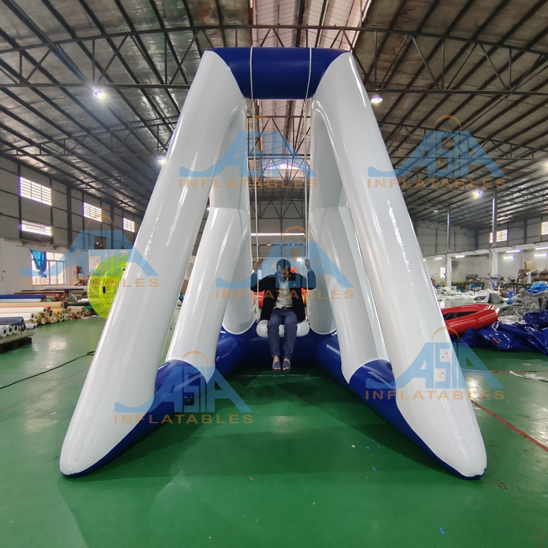 Large Inflatable water park games floating Skyrocket Catapult for adults/ Inflatable water toy Catapult Swing