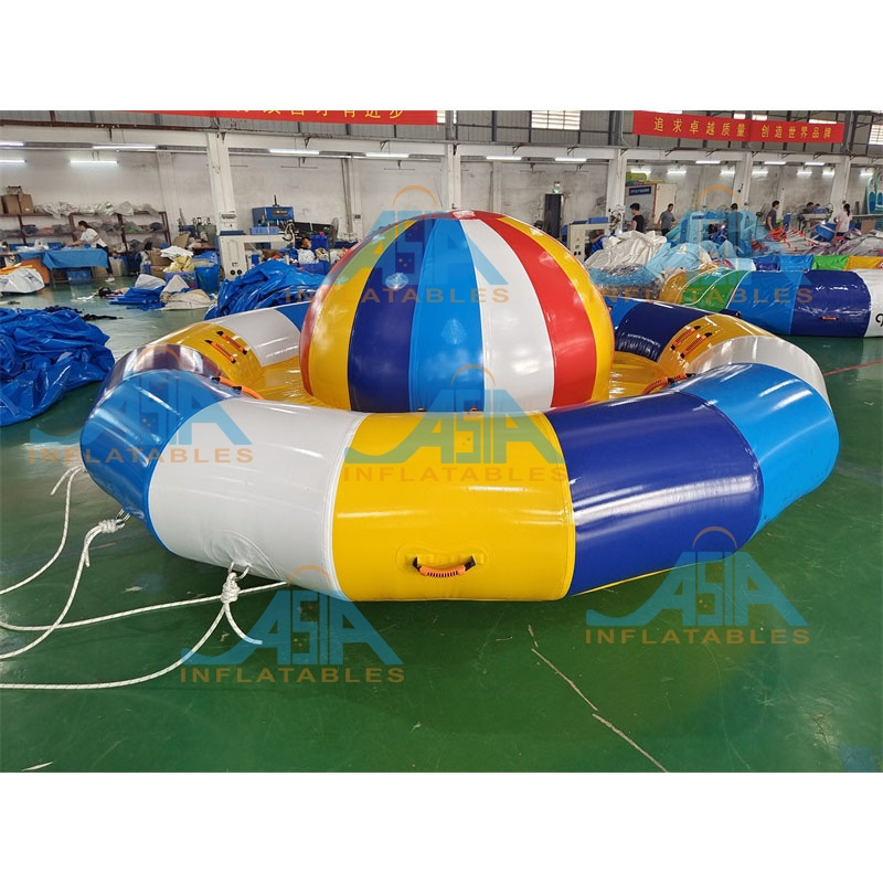 Water Park Commercial UFO Aqua Twister Spinning Rotating Roll 6-8-12 Seats Inflatable Disco Boat for sale