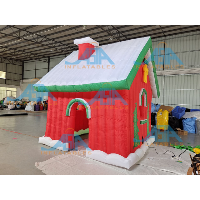 Christmas Decoration Inflatable Santa Grotto Inflatable Gingerbread House Inflatable Santa House