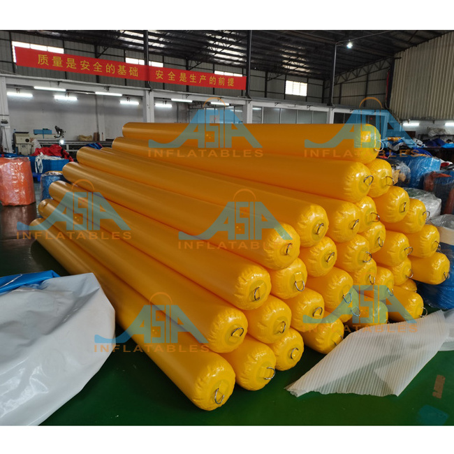 Water park used inflatable buoy for sale, inflatable buoy floating pipes on sea water park buoy