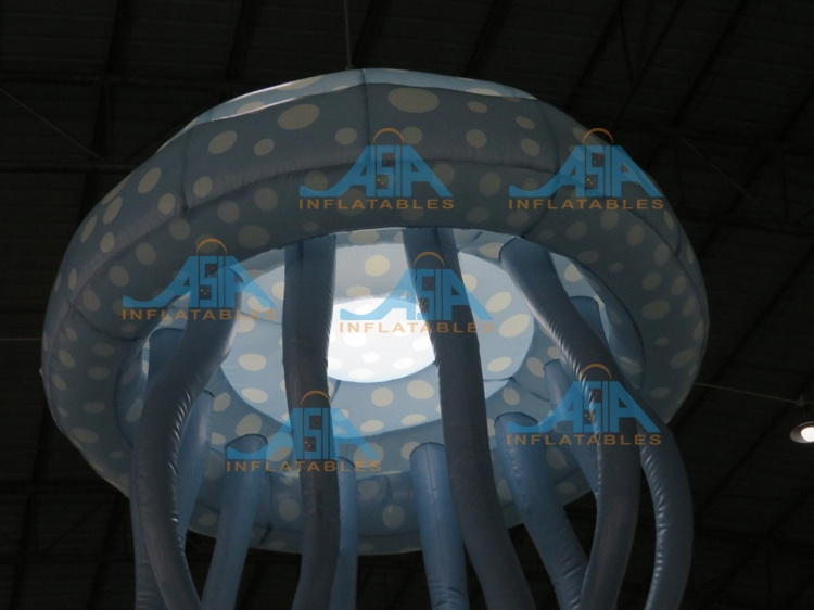 Advertising Inflatable Led Lighting Jellyfish Hanging Colorful Air Jellyfish Balloon