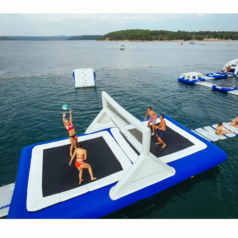 High Quality Inflatable Water Volleyball Court Game for Sale PVC Customized Size Safe and Smooth Volleyball Field water Game