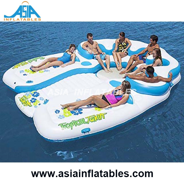 Inflatable Island Raft for Kids and Adults Sea Lake Swimming Pool Inflatable Floats Air Lounger