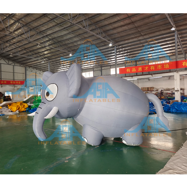 New Design Outdoor giant advertising elephant decoration inflatable cartoon elephant model for wall climbing decoration