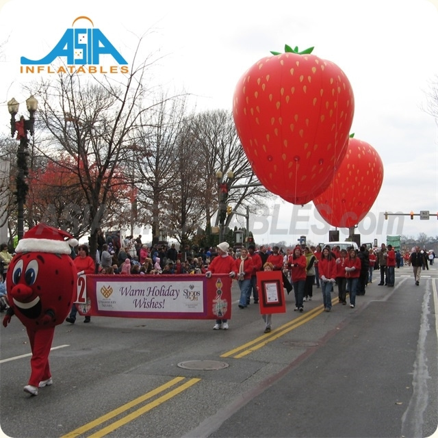 Giant Inflatable Horse Replica Strawberry Kangaroo Floating Helium Parade Balloon For Exhibition