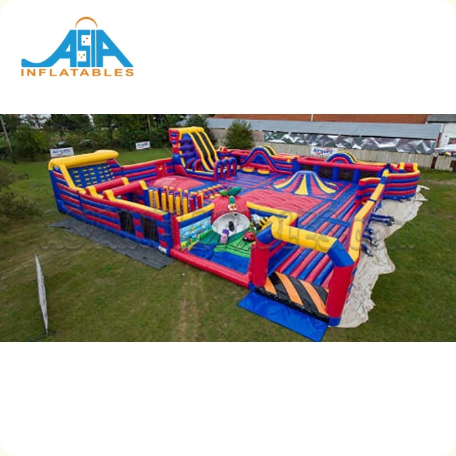 Popular big inflatable trampoline theme parks inflatable playground for sale