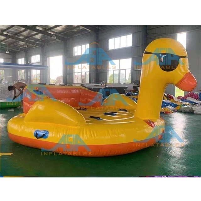 5 Riders Adults Kids water towable boats inflatable giant floating couch water sofa water ski tubes duck boat