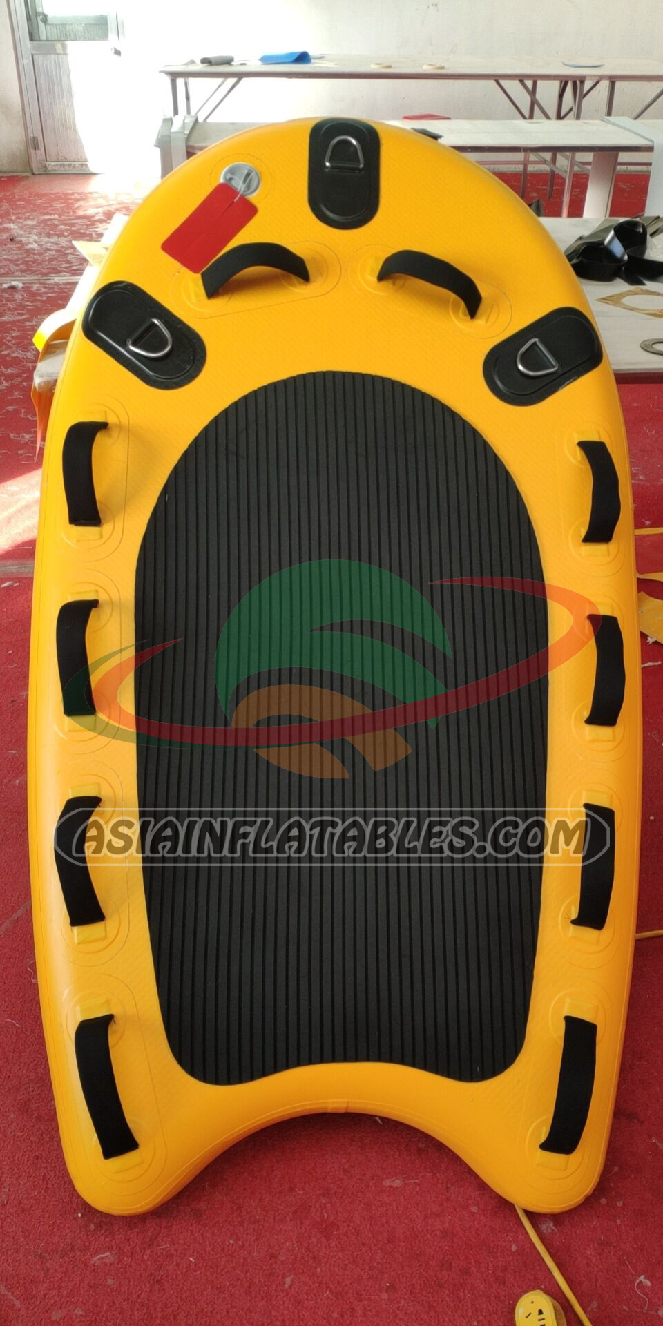 Drop Stitch Inflatable Small Sup Board Customized Color Short Lifeguard Sled Jet Ski Rescue Sled Board