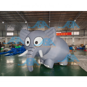 New Design Outdoor giant advertising elephant decoration inflatable cartoon elephant model for wall climbing decoration