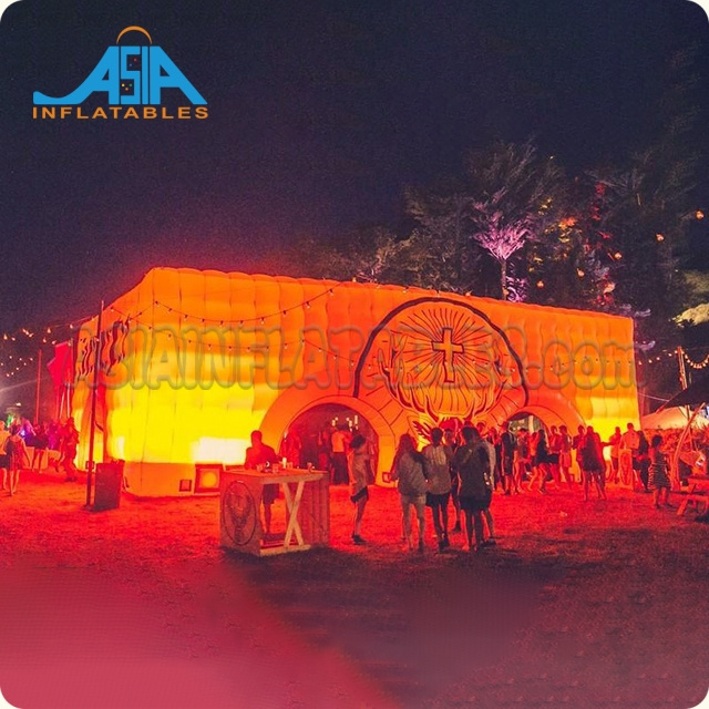 Inflatable Cube Party Tent Lighting Carpas Inflable Inflatable Tent With Led Light