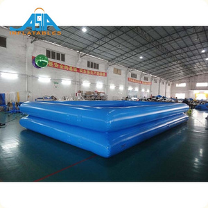 Huge Deep Pvc Inflatable Square Swimming Pool Adult Inflatable Pool  For Sale