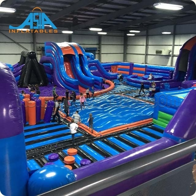 2023 The most fashion outdoor combo huge inflatable fun city, inflatable play zones inflatable trampolines playground for sale