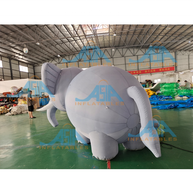 New Design Outdoor giant advertising elephant decoration inflatable cartoon elephant model for wall climbing decoration