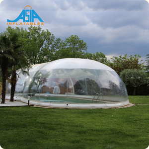 Portable Transparent Inflatable Pool Dome / Outdoor Waterproof Swimming Pool Cover for Sale