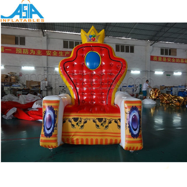 PVC Inflatable Birthday King/Queen Prince/Princess Throne Chair Chair For Party Decoration