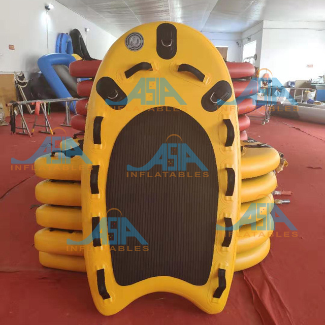 Drop Stitch Inflatable Small Sup Board Customized Color Short Lifeguard Sled Jet Ski Rescue Sled Board