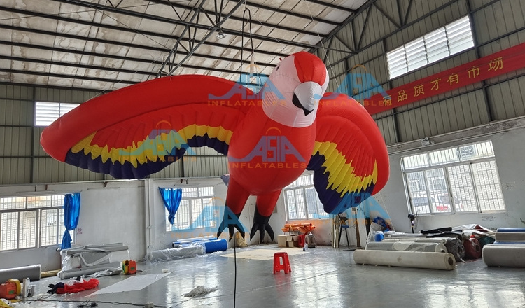 Event hanging Colorful giant inflatable animal /inflatable bird model/ inflatable parrot for advertising