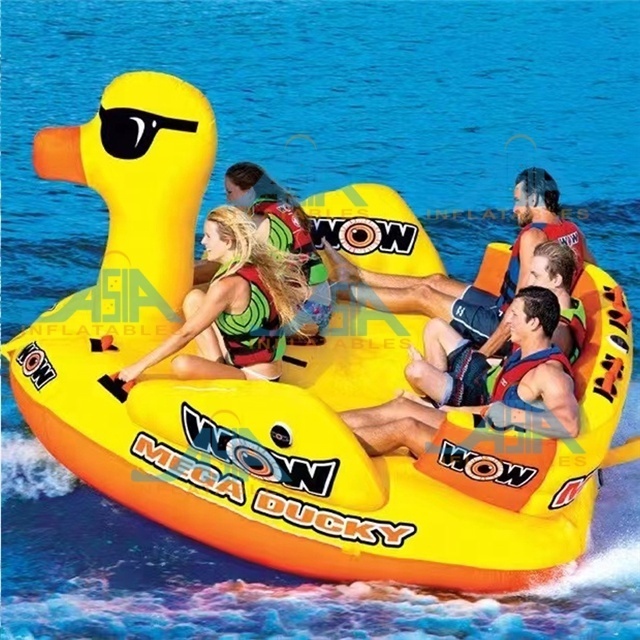 5 Riders Adults Kids water towable boats inflatable giant floating couch water sofa water ski tubes duck boat