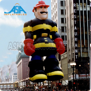 Giant Inflatable  Fireman Propaganda Balloon Customized Inflatable Spiderman  Hulk Parade Balloon