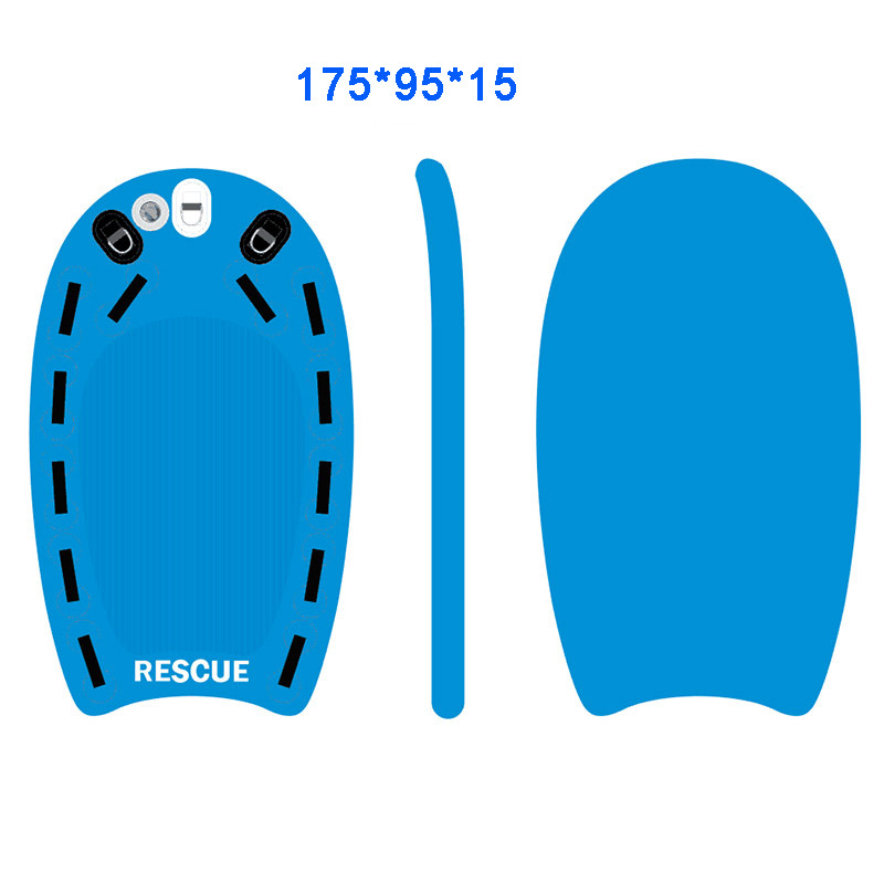 Inflatable Rescue Sled Yellow Drop Stitch Fabric Small Lifeguard Rescue Board Sled For Jet Ski