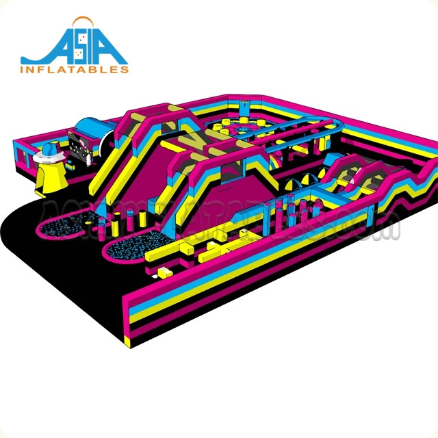 Popular big inflatable trampoline theme parks inflatable playground for sale