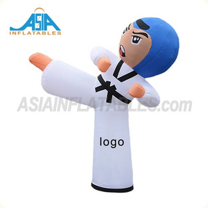 Inflatable Taekwondo Man Cartoon Toys Custom Karate Inflatable Balloon Taekwondo Boy For Advertising