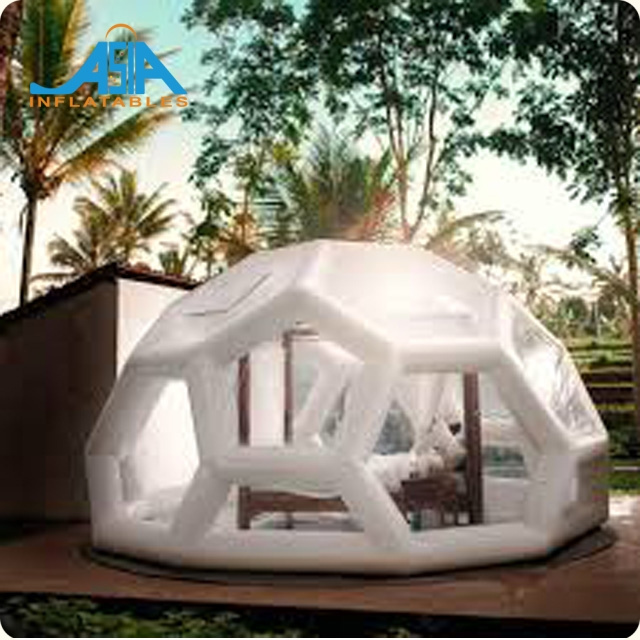 One Room Inflatable Clear Lawn Bubble Tent, Air Dome Igloo Tent for Outdoor