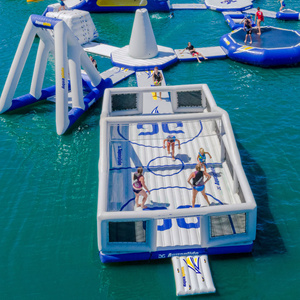 High Quality Inflatable Water Volleyball Court Game for Sale PVC Customized Size Safe and Smooth Volleyball Field water Game