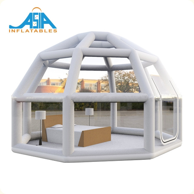 One Room Inflatable Clear Lawn Bubble Tent, Air Dome Igloo Tent for Outdoor