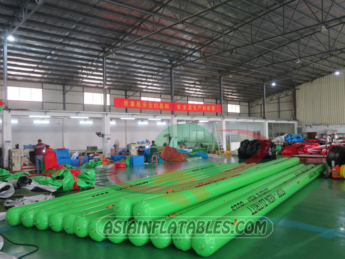 Water park used inflatable buoy for sale, inflatable buoy floating pipes on sea water park buoy