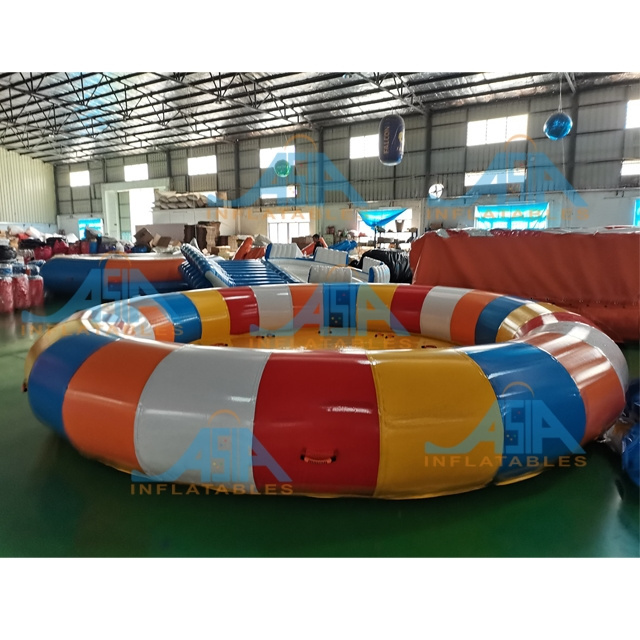 Aqua Twister Inflatable Spinner Gyro Water Boat Inflatable Drag Disco Boat Motorized Water Toy For Sale