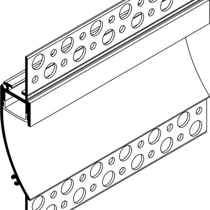 Active demand  6063-T5 Lighting pole light lamp post recessed cover led aluminum led edge lit profile